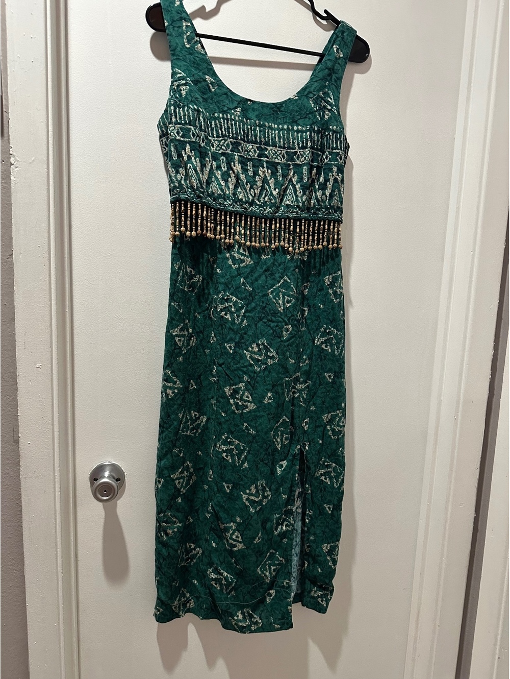 All that Jazz Beaded Maxi Dress Boho Slip
